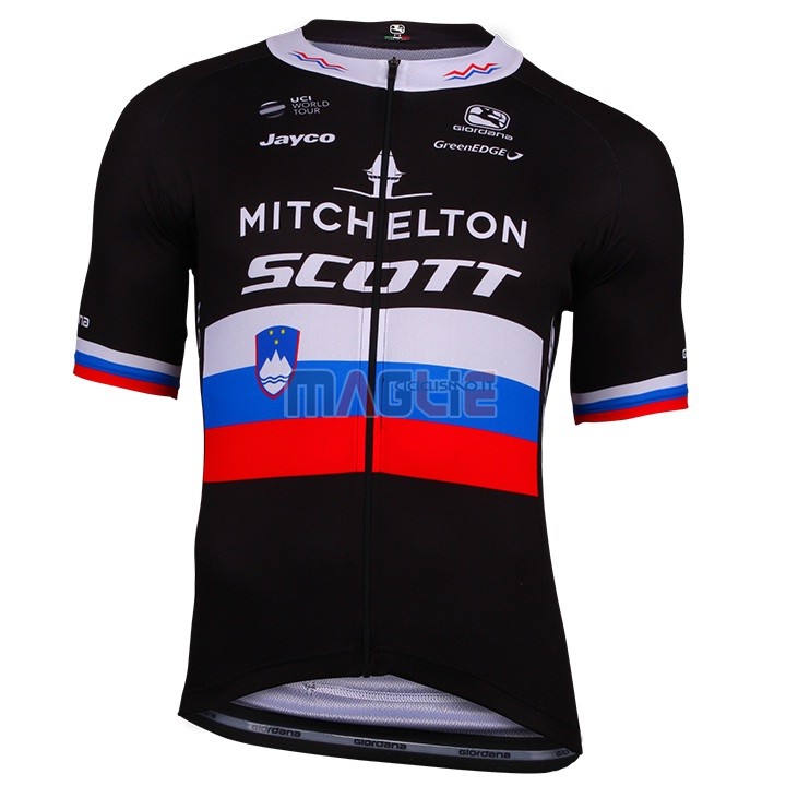 Maglia Mitchelton Scott Campione Russia Manica Corta 2018